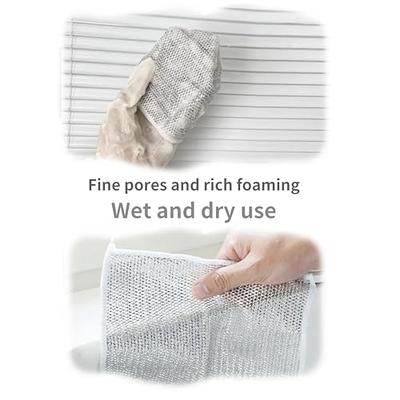 CDFUMY Multifunctional Non-Scratch Wire Dishcloth, Non-Scratch Wire  Dishcloth, Multipurpose Wire Dishwashing Rags for Wet and Dry, for Dishes,  Sinks, Counters, Stove Tops (10PCS) - Yahoo Shopping