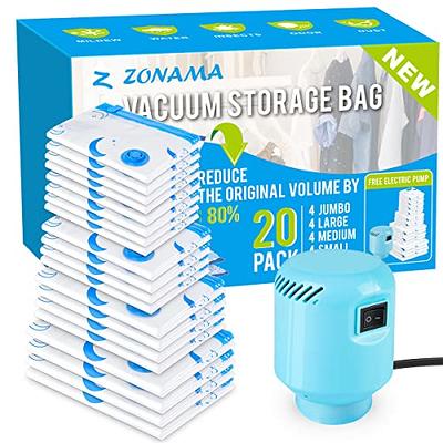 Vacuum Storage Bags. Hand-pump For Travel! Zip Seal And Seal Valve! Vacuum  Sealer Bags For Comforters, Blankets, Bedding, Clothing