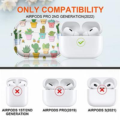 Compatible Airpods Pro 2nd Generation Case Clear, Soft Shockproof AirPods  Pro 2 Case 2022 Protective Cover with Hand Strap Lanyard Transparent Airpod