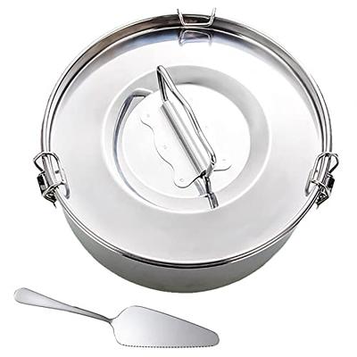 SLOTTET Tri-Ply Whole-Clad Stainless Steel Sauce Pan with Pour Spout ,1.5  Quart Small Multipurpose Pasta Pot with Strainer Glass Lid, Saucepan for  Cooking with Stay-cool Handle 