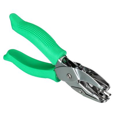 0.2 Single Hole Punch Handheld Hole Puncher with Soft Grip Square Shape,  Green - Yahoo Shopping