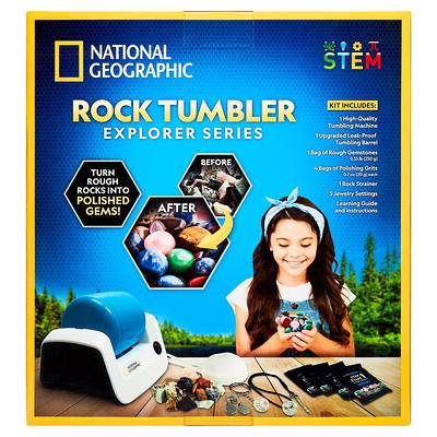 Rock Polisher with Rough Gemstones Rock Tumbler Kit Great Science Kit Gifts