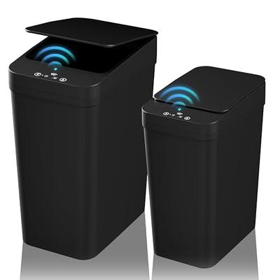 Anborry Bathroom Automatic Trash Can 4 Gallon Touchless Motion Sensor Small Garbage  Can with Lid Smart Electric Plastic Narrow Garbage Bin for Living Room  Bedroom Office Kitchen (Black) - Yahoo Shopping