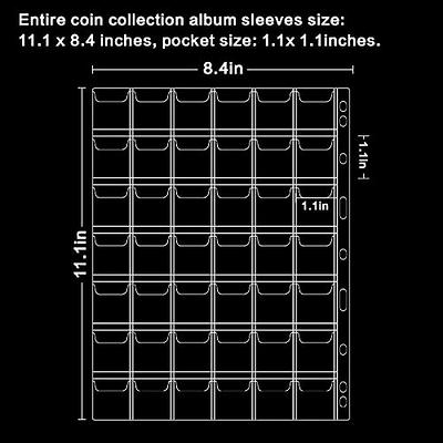 Coin Collection Supplies Holder Book for Collectors and 12 Sheets Money  Binder Book Holder Page Protectors Bundle - Yahoo Shopping