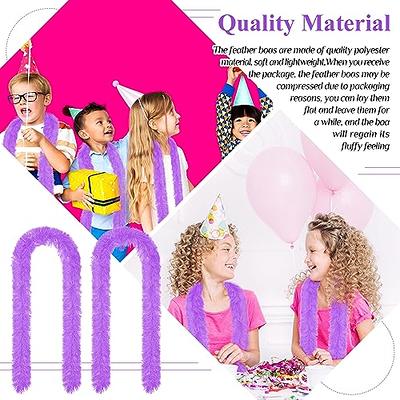  10 Pack 6.6ft Colorful Feather Boas Natural Feather Boa Women  Girls Dress Up Boa for Craft Wedding Party Dress Up Halloween Christmas  Costume Decoration, White (Purple) : Clothing, Shoes & Jewelry