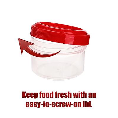 Elsjoy 30 Pack Condiment Container with Lid, 1.18 Oz Salad