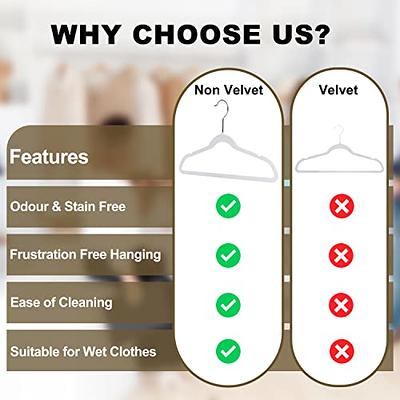 Velvet Hangers Non Slip Felt Hangers, DUDUCOFU 50 Pack Pink Velvet Hangers  Clothes Hangers Space Saving Slim Hangers with Rose Gold Swivel Hook for  Suits Coats, Jackets, Pants, and Dress Clothes 