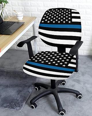 Thin Blue Line Police Cops American Flag Seat Cushion