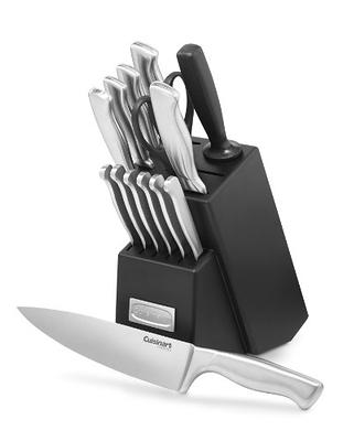 Farberware Edgekeeper Stainless Steel Knife Block Set 11 Piece, Stainless -  Yahoo Shopping