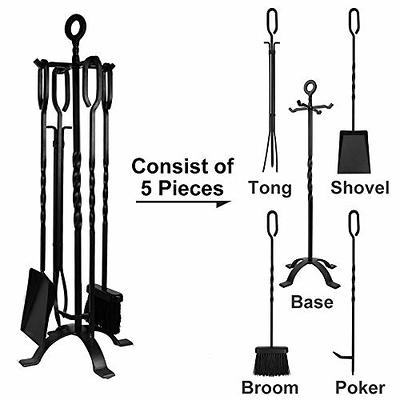 AMAGABELI GARDEN & HOME 5 Pieces Fireplace Tools Set Indoor