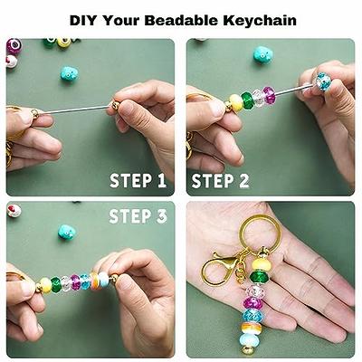 5 Pcs DIY Beadable Keychains Beadable Keychain Bars