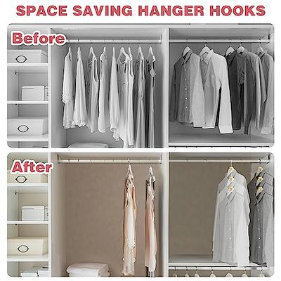 18Pcs Hangers Space Saving Hanger Hooks, Clothes Hanger Connector Hooks  Extender Clips Closet Organizer for Clothes, Plastic Heavy Duty Cascading  Hanger Triangle Space Saver for All Hangers, 3 Colors - Yahoo Shopping