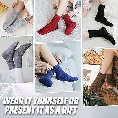 Womens Fuzzy Slipper Socks Animal Soft Warm Cute Microfiber Cozy Fluffy  Winter Christmas Socks (6 Pairs Solid Color C) - Yahoo Shopping