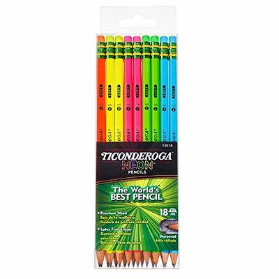 Ticonderoga Pencils, #2 Soft, Yellow, Presharpened, 18 Per Pack, 2