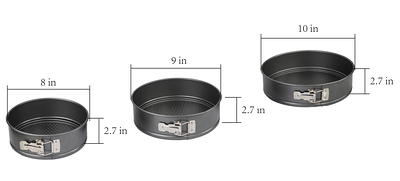 Mainstays 3-Piece Steel Premium Nonstick Springform Pans Set