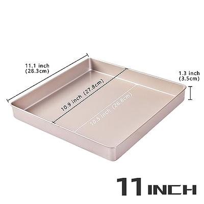  Square Baking Pan, 11x11 Inch Nonstick Square Cake Pan