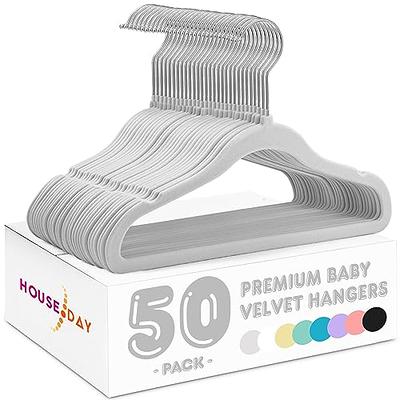 House Day Velvet Kids Hangers 60 Pack, Premium Childrens Hangers for  Closet, Ultra Thin Cute Hangers Kids Clothes Hanger, Non Slip Kids Felt  Hangers