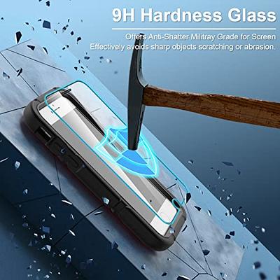 JAME for iPhone SE 2022 Case, iPhone SE 2020 Case, iPhone 8/7/6s/6 case  Ultra Slim with 2Pcs Tempered Glass Screen Protector Full Body Shockproof