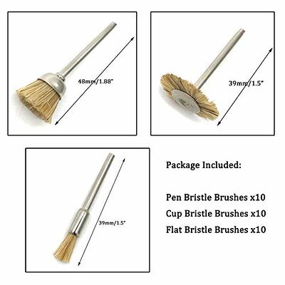 4PCS Brass Wire Wheel Brush Kit for Drill,Crimped Cup Brush with 1/4-Inch  Shank,0.13mm True Brass Wire,Soft Enough to Cleaning or Deburring with Less