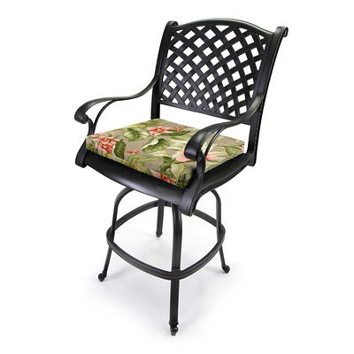 Mainstays Floral Outdoor Seat Pad Chair Cushion, Multicolor, 17 x 15.5 