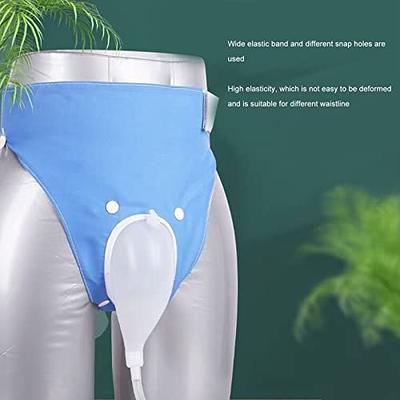 Urine Bag Incontinence Pants, Soft Silicone Leakage Proof Leg Pee Holder,  Reusable Incontinence Pants Urinal System with Collection Bag for Elder 1