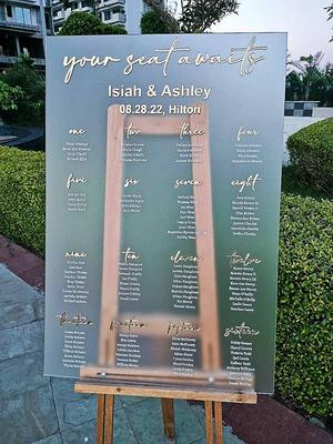 Find Your Seat Wedding Seating Chart Sign