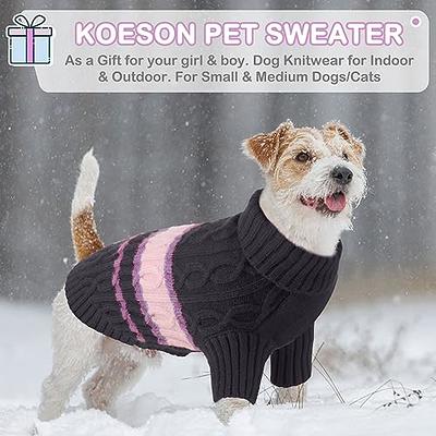 Medium Dog Pullover, Knitted Dog Sweater