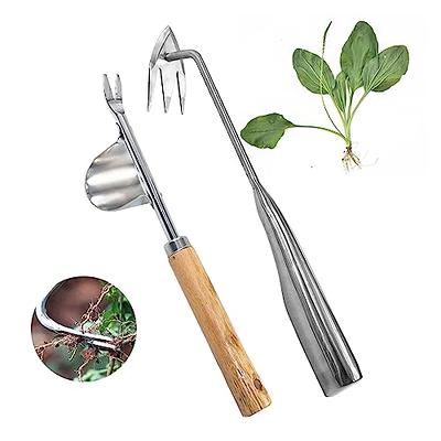 51'' Long Handle Dutch Hoe, L-Shaped Stainless Steel Crevice Weeding Tool,  Comfortable Grip Wood Handle Paver Weeder, 11'' Sidewalk Weed Removal Tool  for Garden Lawn, Bricked Patio and Terrace Paving - Yahoo