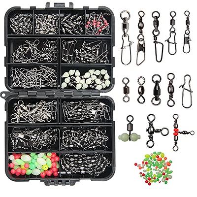 Dr.Fish 20 Pack Double Snap Swivels, High Strength Crane Swivels with  Coastlock Snaps Stainless Rust Resistant Saltwater Rolling Barrel Swivels  Connector Trolling Planer Board Line Release Clips 37LB : Sports & Outdoors  