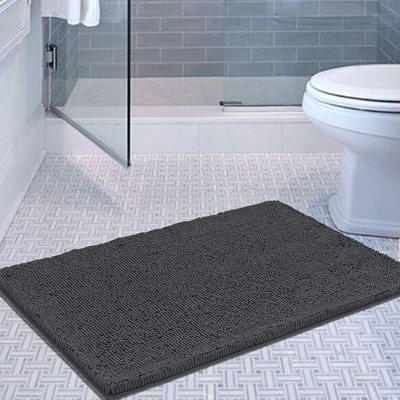 Walensee Bathroom Rug Non Slip Bath Mat (36x24 Inch White) Water Absorbent  Super
