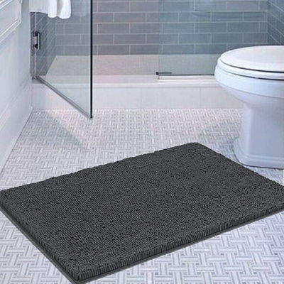 Cute Big Feet Bathroom Mat Bath Carpet Chenille Absorbent Anti