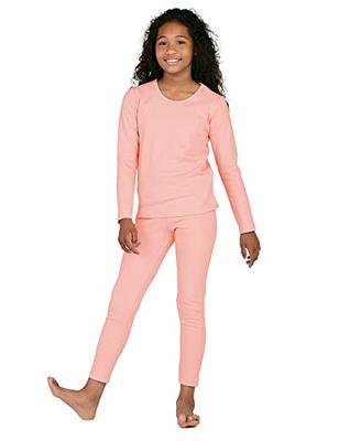 LAPASA Girl Thermal Underwear Set 100% Cotton Soft Long Johns Base Layer  Kids Top Long Sleeves & Bottom Winter G09 4-5 Years Black - Yahoo Shopping