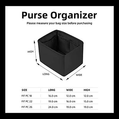 DGAZ Silky Purse Organizer Insert Fits Her-mes tool-box 20/26 Bags