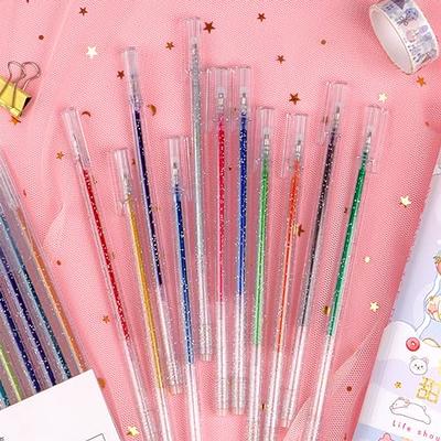 LOVEEK 18pcs Glitter Gel Pen Set, Gel Glitter Pens with Refill