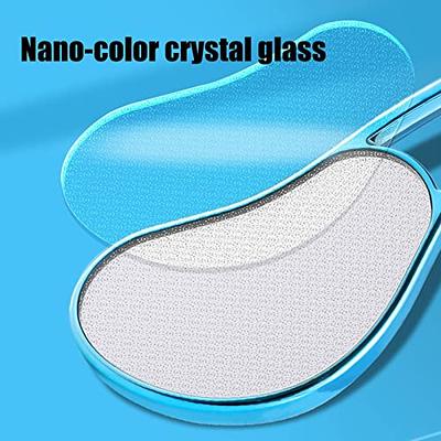 Glass Callus Remover for Feet, Glass Foot File, Foot Scrubber Dead Skin  Remover, 2 in-1 Nano Crystal Glass Foot File, Wet and Dry Foot Callus  Remover Foot Care Pedicure Tool 17.5x5.8cm 