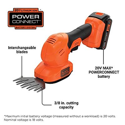 BLACK+DECKER LST300 20V MAX Cordless Battery Powered 2-in-1 String Trimmer  & Lawn Edger Kit with (1) 2Ah Battery & Charger
