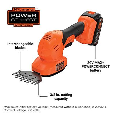 BLACK+DECKER 20V MAX* POWERCONNECT 3/8 in. Cordless Shear Shrubber