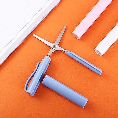 Mini Color Folding Scissor Pen Cutter Portable Size Safe Ceramic