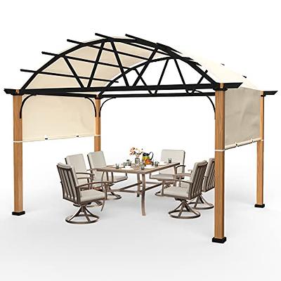 Pergola Retractable Canopy 10' X 13'-HAPPATIO – Happatio