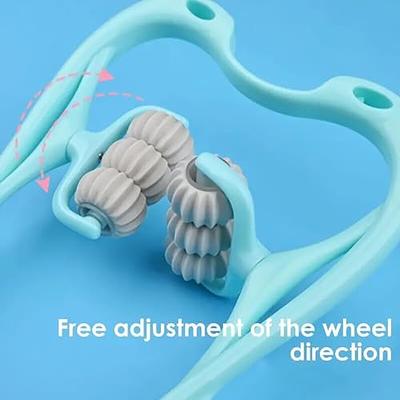 Neck Massager, Roller Massager for Pain Relief Deep Tissue Handheld Shoulder Massager Tool with 6 Ball Massage Points for Leg Waist Neck and Shoulder