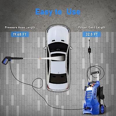 Electric Pressure Washer 2.7GPM Power Washer 2000W High-Pressure Washer Cleaner Machine with 4 Interchangeable Nozzle for Cleaning Patio, Garden, Yard