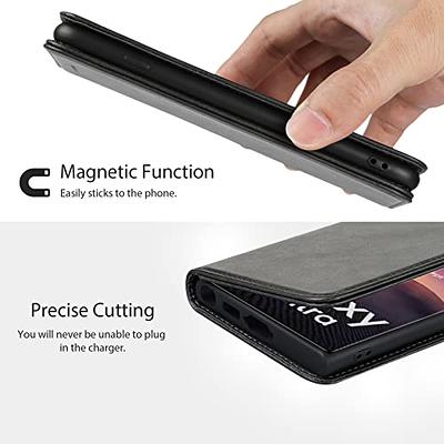 For Samsung Galaxy S23 Ultra Magnetic Clear Compatible with Magsafe  Wireless Charger & Card Wallet Slim Transparent Phone Case Cover by  Xpression - Clear 