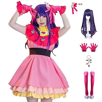 Anime Cosplay Costumes Kimono Outfits Halloween Full Set for Men and  Women(Pink+Wig-S/M) - Yahoo Shopping