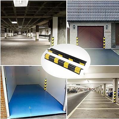 Garage Wall Protector Foam Wall Column Guard for Parking Garages -  Reflective Wall Edge Protector - 2 Pack Pole Guard - Wall Edge and Bumpers  Guards