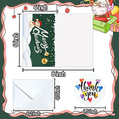 Cerlaza 24 Sets Christmas Cards Boxed with Envelopes, Holiday