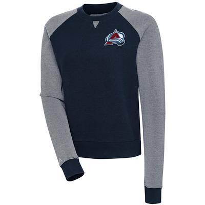 New England Patriots Antigua Big Logo Flier Bunker Crewneck Large Grey