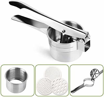 Stainless Steel Potato Mashers Food Vegetable Mill Mud with 3