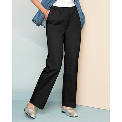 Women's Lands' End Starfish Mid Rise Wide Leg Pull On Pants