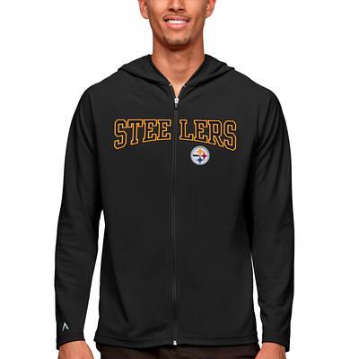 Pittsburgh Steelers Antigua Victory Pullover Hoodie - Black