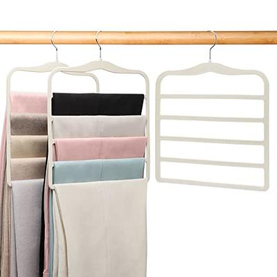 Closet Organizers and Storage,5 Pack Velvet Pants-Hangers-Space-Saving,Non  Silp 5 Tier Organization-and-Storage Clothes-Hanger for  College-Dorm-Room-Essentials,Closet-Organizer for Jeans Scarf Hanger -  Yahoo Shopping